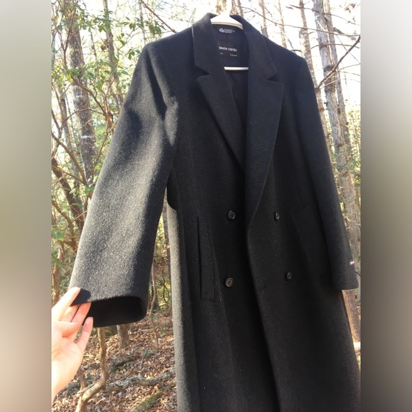 PIERRE CARDIN 100% Wool Double-Breasted Long Winter Mens Coat - Picture 12 of 16